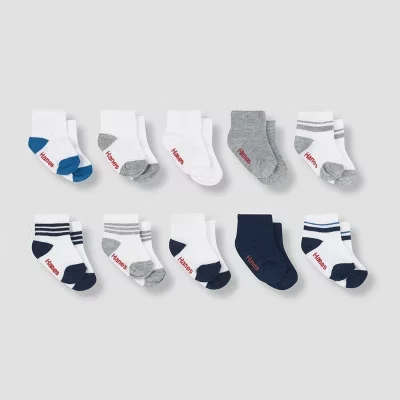 Носки для мальчиков Hanes, 10 пар, цвета разные
