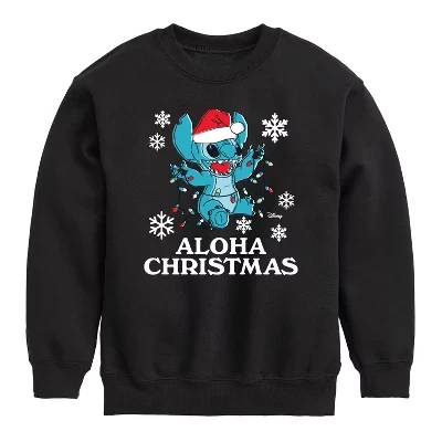 Флисовая толстовка с длинным рукавом Aloha Holiday Graphic черный
