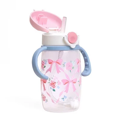 Детская бутылочка Itzy Ritzy Itzy Sips 385 мл с утяжелённой трубочкой, с бантом