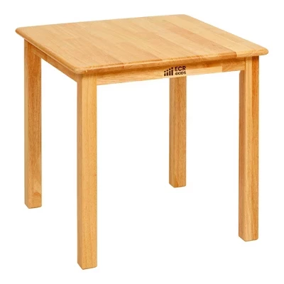 Детский стол ECR4Kids 61×61 см, ножки 56 см, медовый
