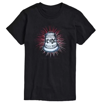 Мужская футболка Hells Bells Fireworks с коротким рукавом и графическим рисунком, черная
