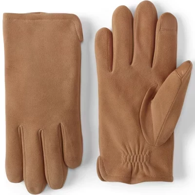 Мужские замшевые перчатки EZ Touch canyon camel