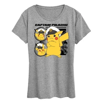 Женская футболка Pokemon New Horizons, серая