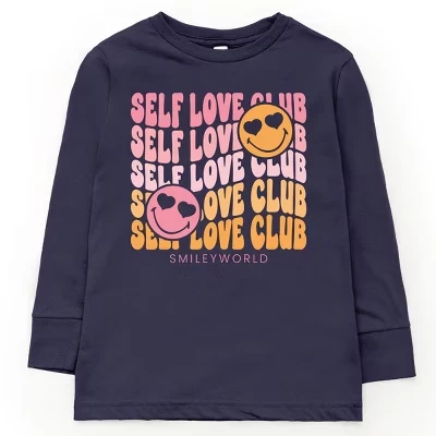 Молодежная футболка с длинным рукавом SmileyWorld Self Love Club Wave