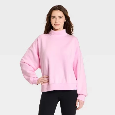 Женская толстовка с имитацией шеи - ™ pink