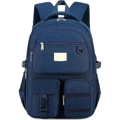 Heavy Duty Large Backpack – Multi-Pocket Bookbag for School, College & Travel blue