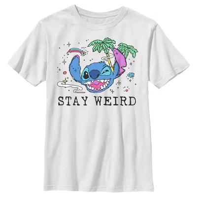 Футболка для мальчиков Lilo & Stitch «Странный», белая