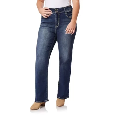 Женские джинсы со средней посадкой Insta Stretch Juniors Jeans Heidi большого размера, облегающие джинсы со средней посадкой Insta Stretch Juniors Jeans heidi