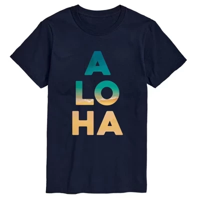 Мужская футболка с коротким рукавом и графическим принтом Aloha Beach Fill с коротким рукавом