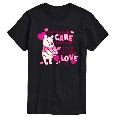 Мужская футболка с коротким рукавом Care Too Much Called Love с графическим рисунком, черная