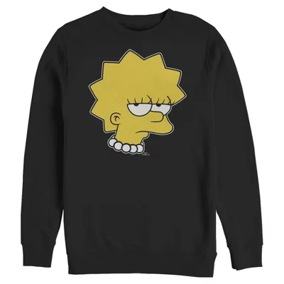 Мужской свитшот The Simpsons Лиза, черный