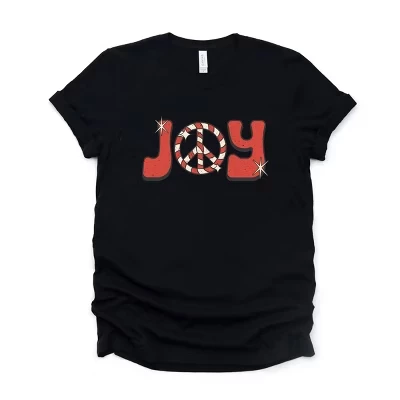 Футболка с коротким рукавом Joy Peace Sign черная