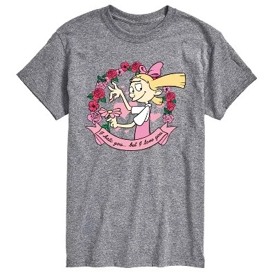 Мужская футболка с коротким рукавом Athletic heather от Valentine's I Love You с графическим принтом 