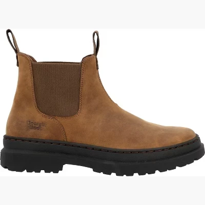 Мужские ботинки Georgia Boot Romeo SuperLyte Chelsea, коричневые