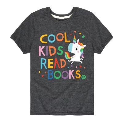 Крутые ребята читают книги в графической футболке с коротким рукавом heather charcoal