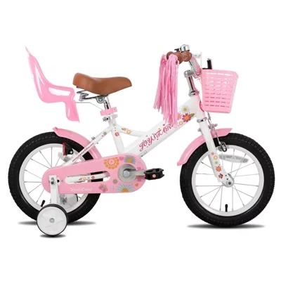 Детский велосипед JOYSTAR Little Daisy Cute Baby для девочек и мальчиков в возрасте от 2 до 7 лет, Розовый/Белый/Синий/Фиолетово-белый