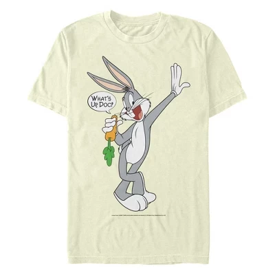 Мужская футболка Bugs Bunny What's Up Doc бежевого цвета