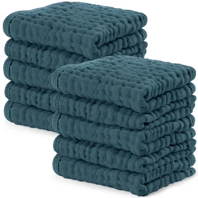 Детские мочалки из муслинового хлопка, большие 10”x10” от neptune