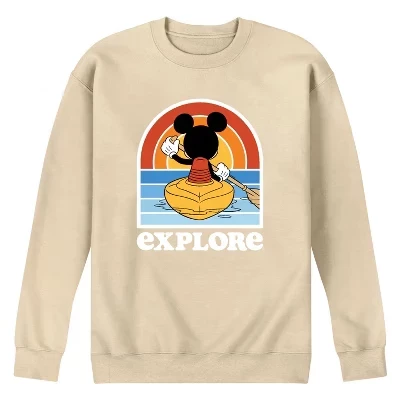 Мужская - - Флисовая толстовка Mickey Kayak Explore с графическим принтом кремового цвета