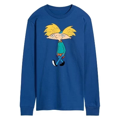 Мужской лонгслив Hey Arnold Distressed Arnold, синий