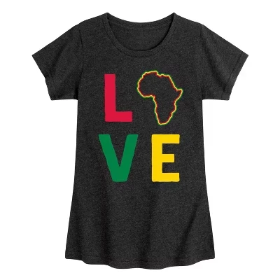 Приталенная футболка с коротким рукавом и рисунком Love Africa черного цвета