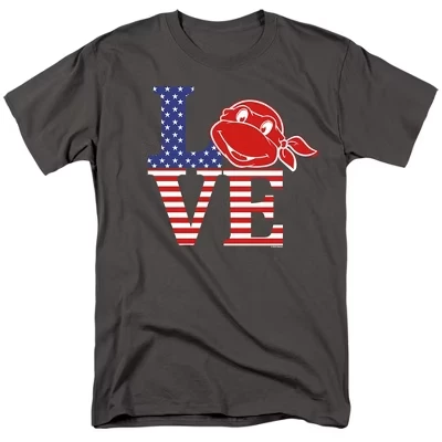 Мужская футболка Love 4th Of July цвета древесного угля