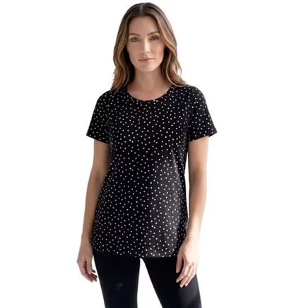 black painted dot