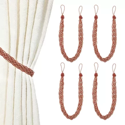 4 pcs / red brown