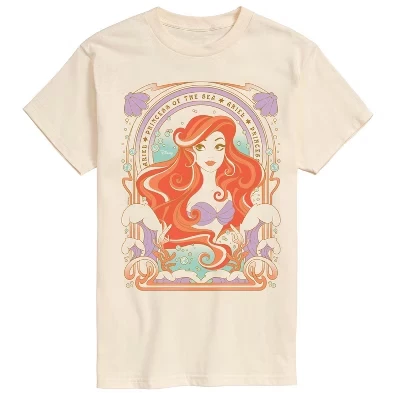Мужская футболка с коротким рукавом и графическим рисунком Ariel Portrait кремового цвета