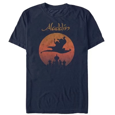 Мужская футболка Aladdin «Ковер-самолет», синяя