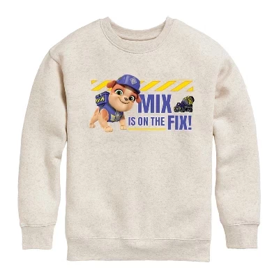 Флисовая толстовка с длинными рукавами и рисунком Rubble & Crew для мальчиков - Paw Patrol - натуральный