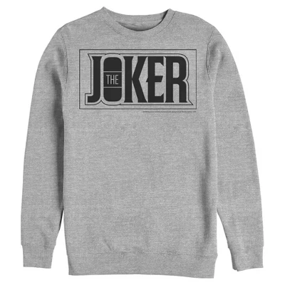 Мужской свитшот DC Comics Batman Joker, серый меланж