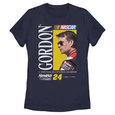 Женская футболка чемпиона серии Jeff Gordon Cup Series синего цвета