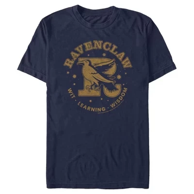 Мужская футболка Ravenclaw Wit, Learning and Wisdom синего цвета
