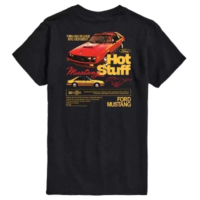 Мужская футболка с коротким рукавом и графическим рисунком Mustang Hot Stuff 1981 года выпуска, черная