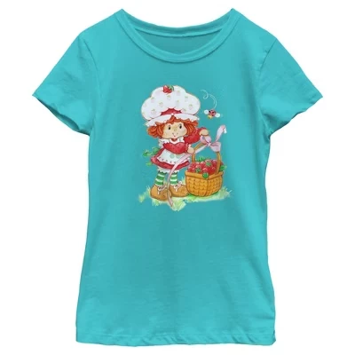 Женская футболка Berry Cute Basket синего цвета