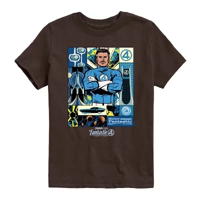 Детская футболка Marvel Mister Fantastic, темно-коричневая