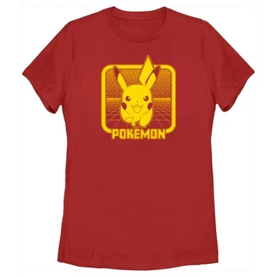 Женская футболка Pokémon Пикачу, красная