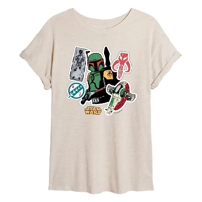 Женская футболка Boba Stickers с объемным рисунком birch