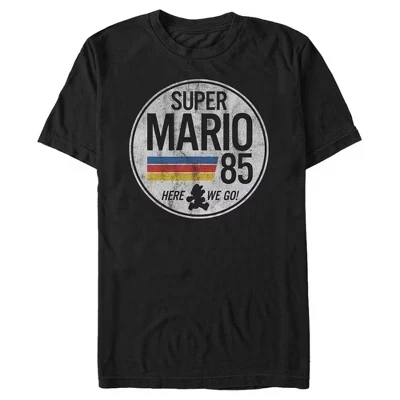 Мужская футболка Nintendo Super Mario Retro, черная