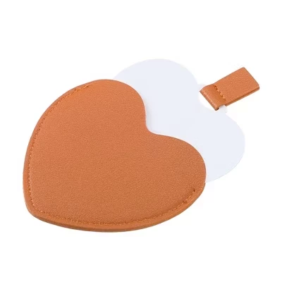 Компактное зеркальце Unique Bargains сердечное, оранжевое