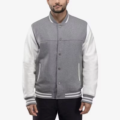Мужской шерстяной бомбер X-Ray Varsity, серый
