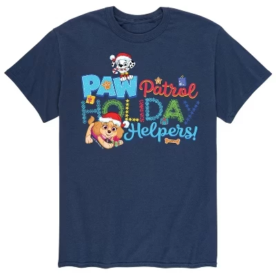 Мужская футболка с коротким рукавом Paw Patrol - Holiday Helpers с графическим рисунком
