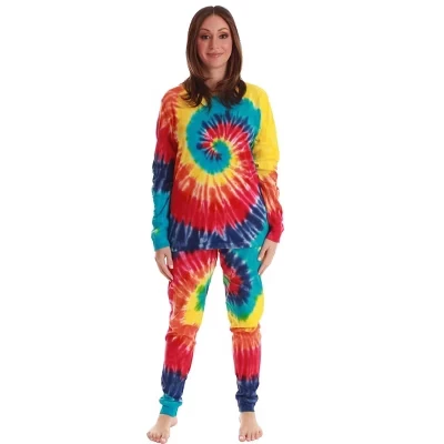 #Пижамы в тон FollowMe для семьи и пар, праздничная женская одежда для сна-tie dye bright swirl