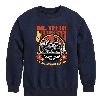 Dr. Teeth: Флисовая толстовка Long & Winded Tour с графическим рисунком и длинным рукавом
