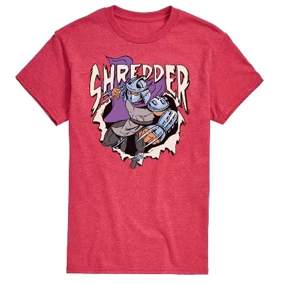 Мужская футболка Shredder с коротким рукавом и рисунком heather red
