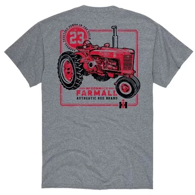 Мужская футболка Case IH Farmall Red Brand, серая