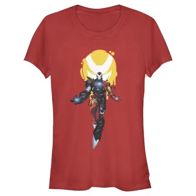 Женская футболка Marvel Железный человек и Веном, красная