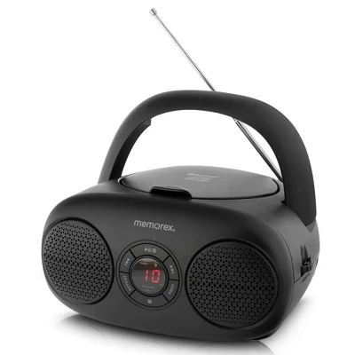 CD-плеер радио Memorex BCD20 с верхней загрузкой, черный