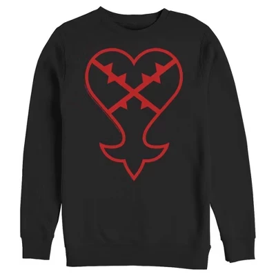 Мужской свитшот Kingdom Hearts Evil Symbol, черный